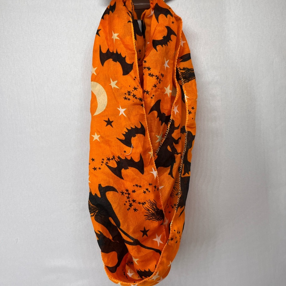 Festive Orange‎ Halloween Scarf